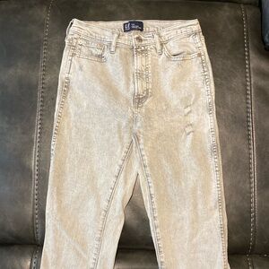 GAP White/Gray Demin Vintage Slim Jeans in size 0/25
